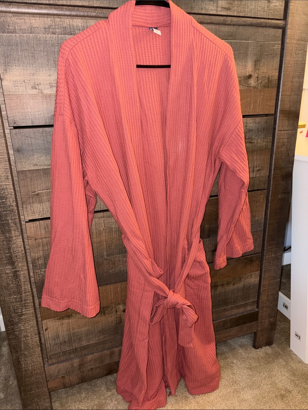 Old Navy Coral Waffle-Knit Matching Pajama 3 Piece Set